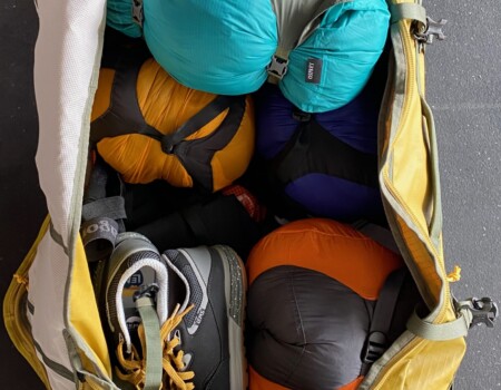 All 50 lbs of field gear packed and ready to go