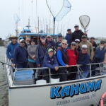 The Whole Gang! Anglers and Science Crew Volunteer anglers and science crew on the kahuna at the end of a CCFRP trip
