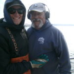 Matt M. and Ralph B. with a juvenile rockfish caught and released in the Piedras Blancas reference cells Matt M. and Ralph B. with a juvenile rockfish caught and released in the Piedras Blancas reference cells