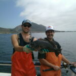 Chandler S.H. and Dante D. fishing in the Point Buchon reference cells Chandler S.H. and Dante D. fishing in the Point Buchon reference cells