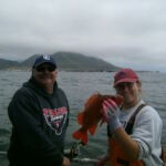 Lyndon M. and Ellie B. with a Vermilion Rockfish (Sebastes miniatus) Lyndon M. and Ellie B. with a Vermilion Rockfish (Sebastes miniatus) caught on a CCFRP trip