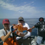 Ellie B. and Mike B. with a tagged Copper Rockfish (Sebastes caurinus) Ellie B. and Mike B. with a tagged Copper Rockfish (Sebastes caurinus) caught on a CCFRP trip