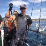 A science crew members shows how we're able to descend two fish (Copper Rockfish (Sebastes caurinus) and China Rockfish (Sebastes nebulosus)) at once using the SeaQualizer A science crew members shows how we're able to descend two fish (Copper Rockfish (Sebastes caurinus) and China Rockfish (Sebastes nebulosus)) at once using the SeaQualizer
