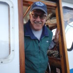 Our fearless Captain Tom Mattusch of the F/V Huli Cat working hard to help us sample MPAs Our fearless Captain Tom Mattusch of the F/V Huli Cat working hard to help us sample MPAs