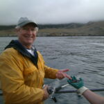 Tim D. with a small Blue Rockfish (Sebastes mystinus) Tim D. with a small Blue Rockfish (Sebastes mystinus)