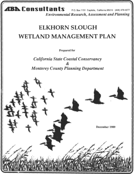 Elkhorn Slough Wetland Management Plan