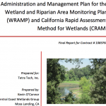 CRAM Administration and Management Plan