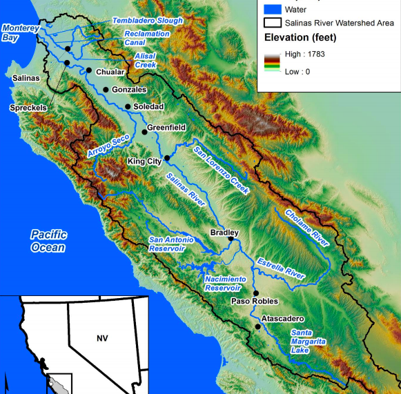 Salinas River Watershed Area Salt Modeling