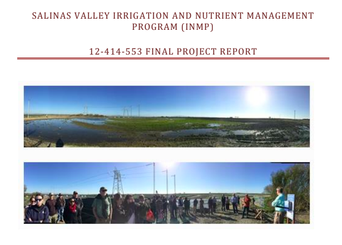 Salinas Valley Irrigation and Nutrient Management Program - Final Report