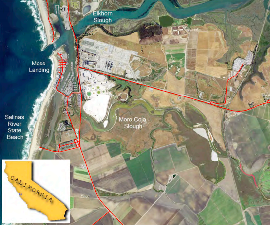 Some observations of seawater intrusion in surface waters of the Moro Cojo Watershed, Monterey County, California