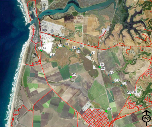 Some observations of water quality in surface waters of the Moro Cojo Watershed, Monterey County, California