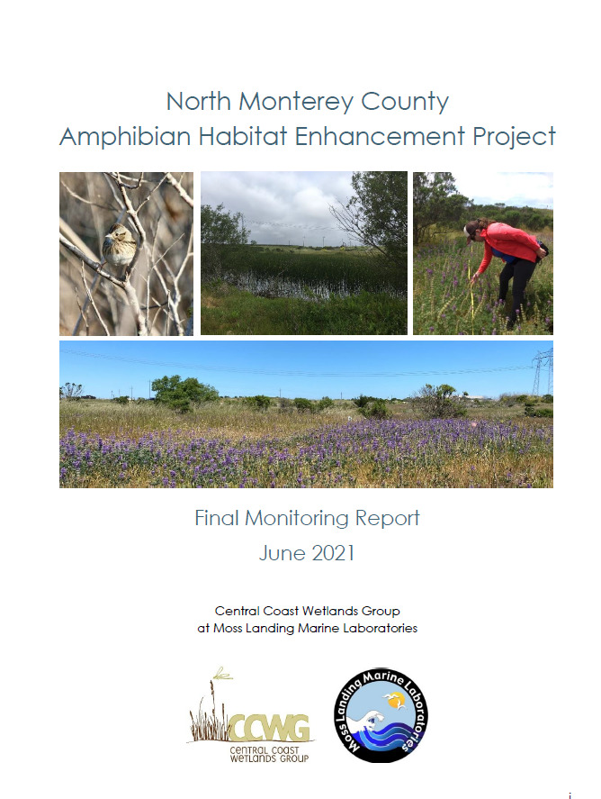 North Monterey County Habitat Enhancement Project Final Monitoring Report