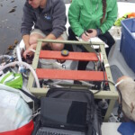 Lindsay Cooper and Patrick Duffy using the UDAS at Stillwater Cove