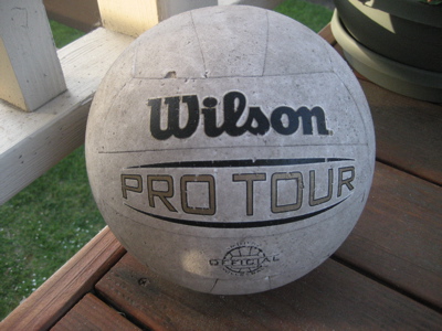 Wilson, my castaway beach find. What are your trashy treasures?