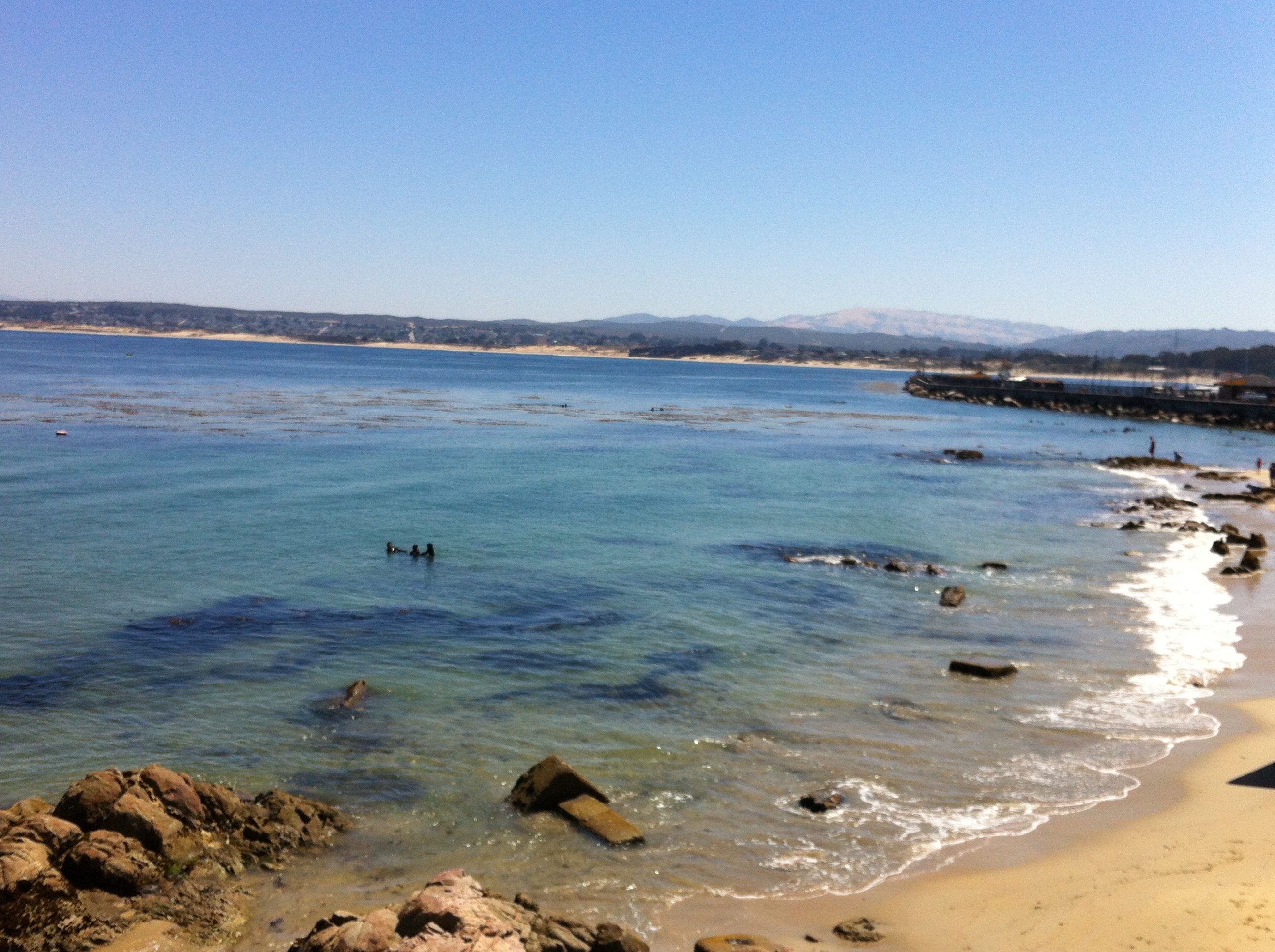 Breakwater Cove dive spot in Monterey where DUI had set up their Demo Day. Photo by: Pamela Neeb Wade