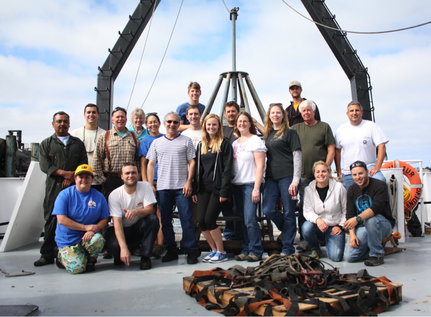 The Fog Cruise Scientists and Crew after offloading in Eureka, CA. The coolest mother-foggersTM you will ever meet (Photo by Alex Olson's camera)