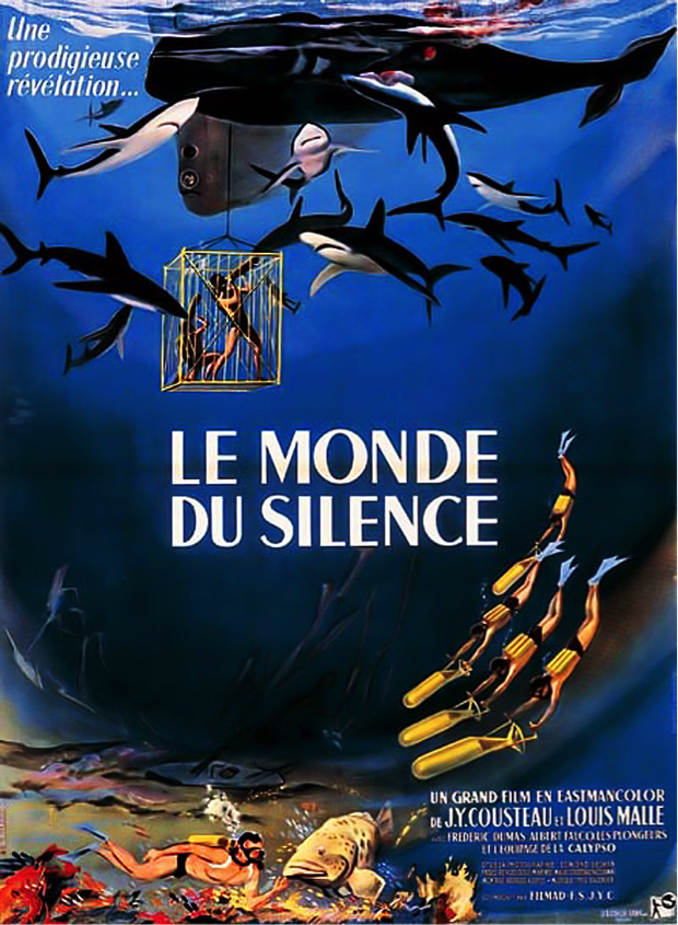 Movie poster from documentary Le Monde du Silence