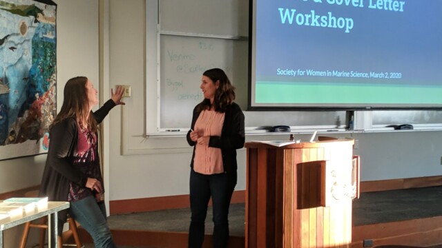 In February 2020, Dr. Gitte McDonald and MLML Librarian Katie Lage helped us navigate part of the job application process by explaining tips and tricks to creating CVs and cover letters.