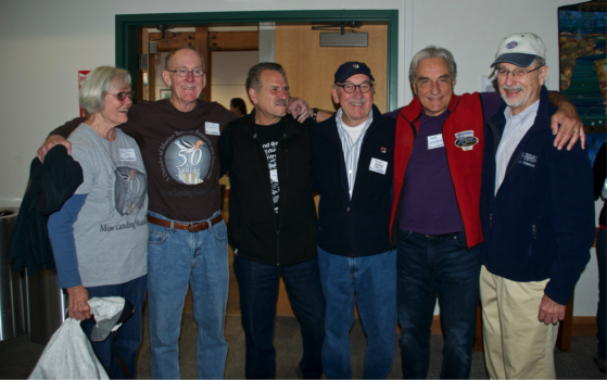 Ann and Bill Davis, Victor Anderlini, Rich Ajeska, Chuck Versaggi, and Bud Laurent. Photo by Serafina Versaggi.