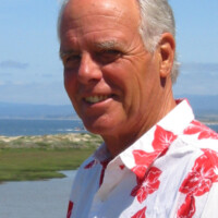 Mike standing at “Martin’s Point of View” at MLML. Mike Foster