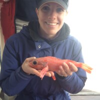 Heather with her friend, Sebastolobus Heather Kramp