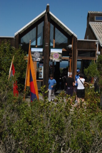 Entrance to the main lab during an MLML Open House.